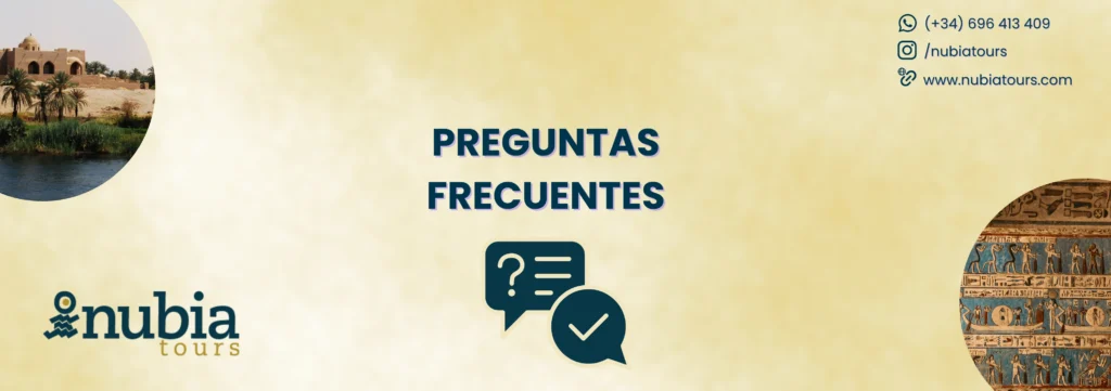 Sección de preguntas frecuentes sobre cómo organizar un viaje a Egipto con consejos prácticos para viajeros